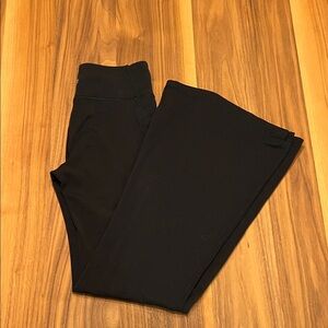 Athleta Girl Black Flare Leggings, size L/12.
